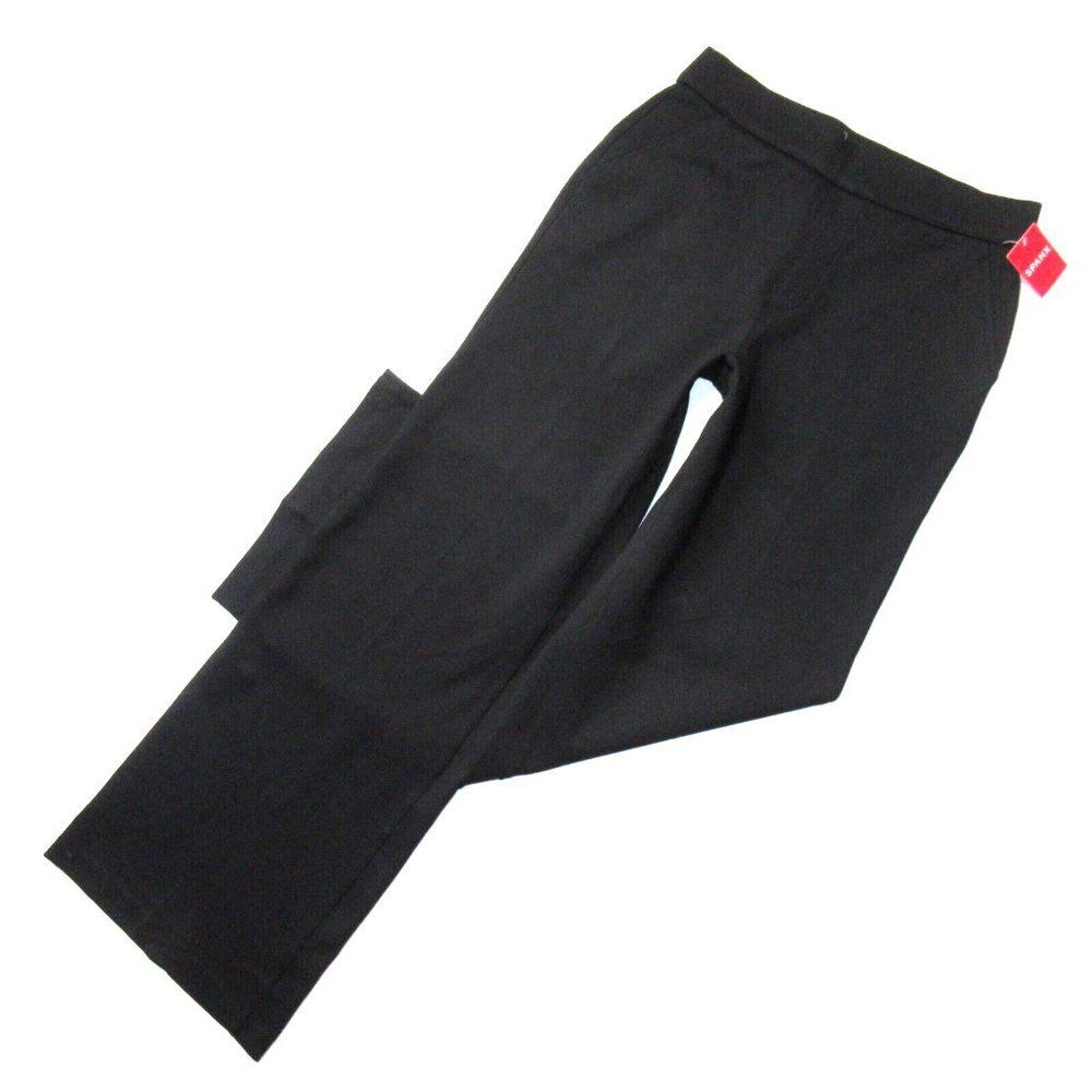 NWT SPANX 20385R The Perfect Wide Leg in Classic Black Ponte Pants L x 33
